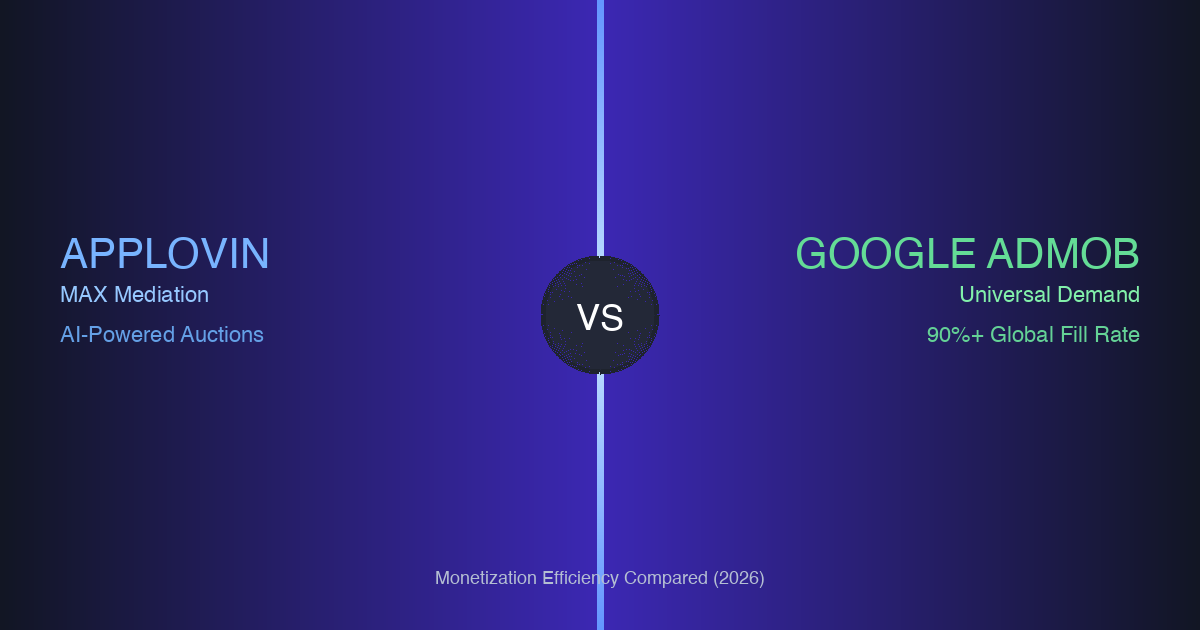 AppLovin vs Google AdMob: Monetization Efficiency Compared (2026)